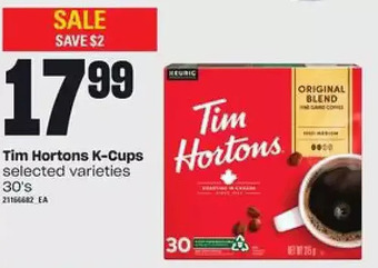 Loblaws Tim hortons k-cups offer