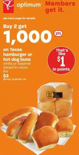 Loblaws Texas hamburger or hot dog buns offer