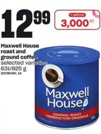 Loblaws Maxwell house roast and ground coffee offer