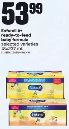 Loblaws Enfamil a+ ready-to-feed baby formula offer