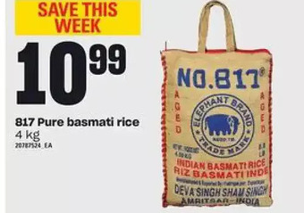 Loblaws 817 pure basmati rice offer