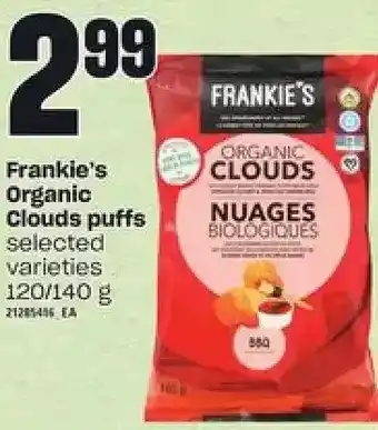 Loblaws Frankie's organic clouds puffs offer