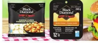 Loblaws Black diamond combo | black diamond cheese curds | black diamond natural cheese slices offer