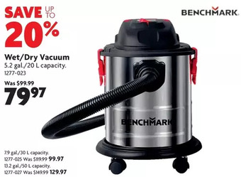 Home Hardware Wet/dry vacuum: 20 l | 30 l | 50 l offer