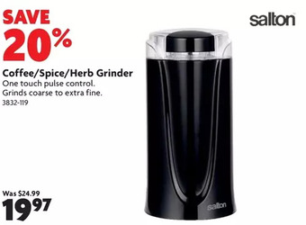 Home Hardware Coffee/spice/herb grinder offer