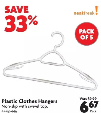 Home Hardware Plastic clothes hangers offer