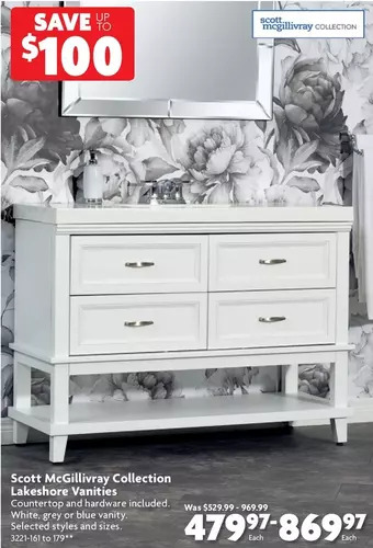 Home Hardware Scott mcgillivray collection lakeshore vanity offer