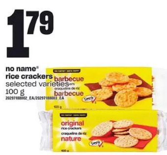 Zehrs Markets No name rice crackers offer