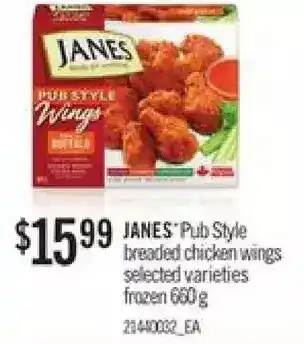 Zehrs Markets Janes pub style breaded chicken wings offer