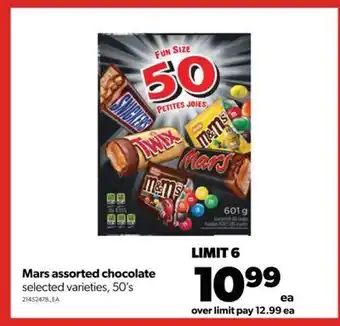 Real Canadian Superstore Mars assorted chocolate, 50's offer