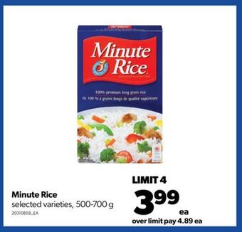 Real Canadian Superstore Minute rice, 500-700 g offer