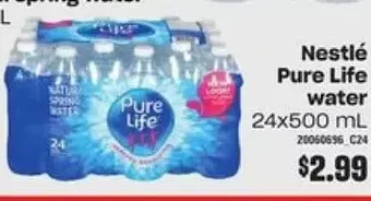 Valu-mart Nestlé pure life water offer