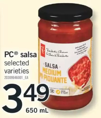 Fortinos Pc salsa offer
