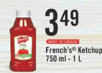 Fortinos French's ketchup offer