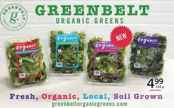 Fortinos Greenbelt organic greens offer
