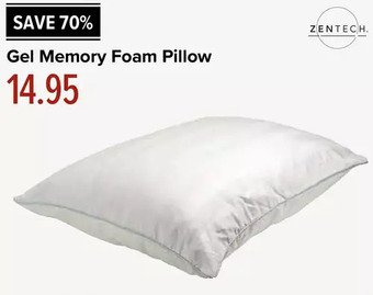 Linen Chest Zentech gel memory foam pillow offer