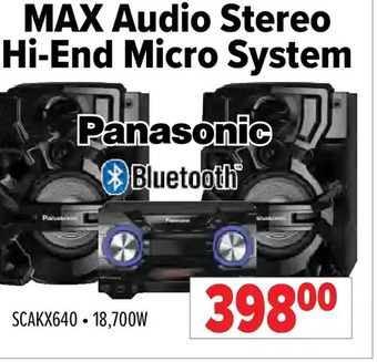 2001 Audio Video Panasonic max audio stereo hi-end micro system offer