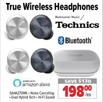 2001 Audio Video Technics true wireless headphones offer
