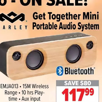 2001 Audio Video Marley get together mini portable audio system offer