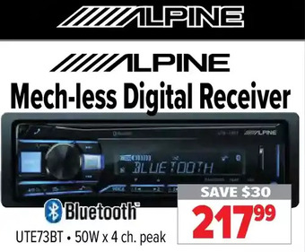 2001 Audio Video Alpine mech-less digital receiver offer