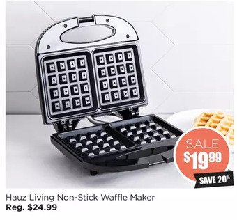 Kitchen Stuff Plus Hauz living non-stick waffle maker offer