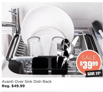 Kitchen Stuff Plus Avanti over sink dish rack offer