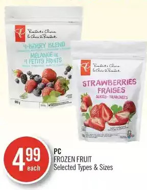 Shoppers Drug Mart Pc frozen fruit offer
