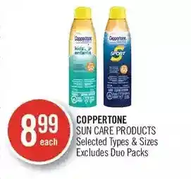 Shoppers Drug Mart Coppertone sun care products offer