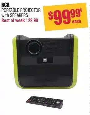 Shoppers Drug Mart Rca portable projector with speakers offer