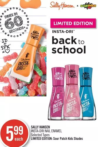 Shoppers Drug Mart Sally hansen insta-dri nail enamel offer