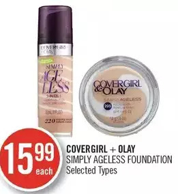 Shoppers Drug Mart Covergirl + olay simply ageless foundation offer