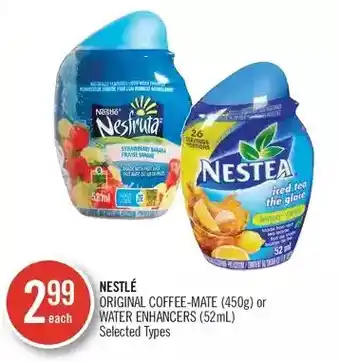 Shoppers Drug Mart Nestlé original coffee-mate or water enhancers offer