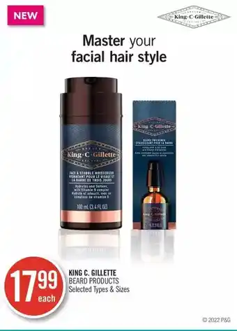 Shoppers Drug Mart King c. gillette beard products offer
