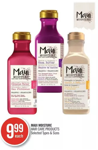 Shoppers Drug Mart Maui moisture hair care products offer