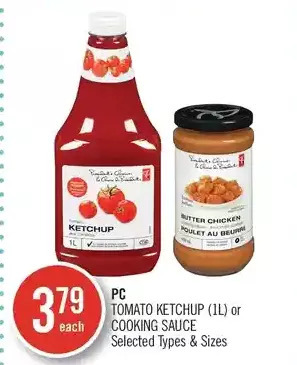 Shoppers Drug Mart Pc tomato ketchup or cooking sauce offer
