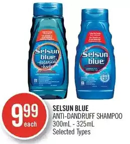 Shoppers Drug Mart Selsun blue anti-dandruff shampoo offer