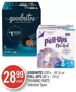 Shoppers Drug Mart Goodnites or pull-ups training pants offer