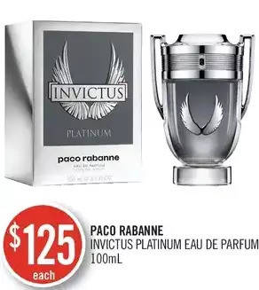 Shoppers Drug Mart Paco rabanne invictus platinum eau de parfum offer