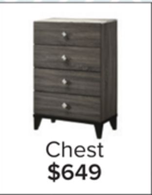 Leon's Amber chest - grey, black offer