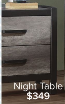 Leon's Terra night table - grey offer