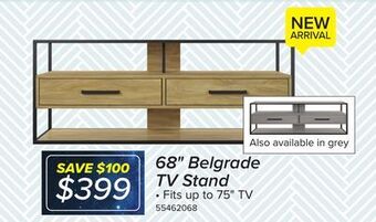 Leon's Belgrade 68" tv stand - brown offer