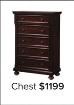 Leon's Chester chest - cherry offer