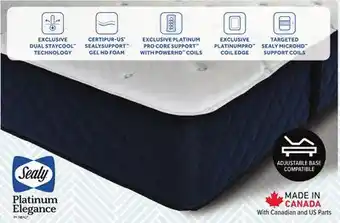 Leon's Sealy® platinum elegance crystal sky firm mattress collection offer