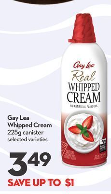 Longo's Gay lea whipped cream offer