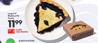Longo's Longo's 9" blueberry pie offer