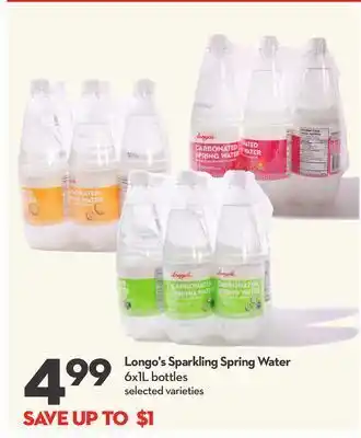 Longo's Longo's sparkling spring water offer