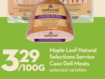 Longo's Maple leaf natural selections service case deli meats offer