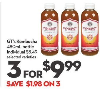 Longo's Gt's kombucha offer