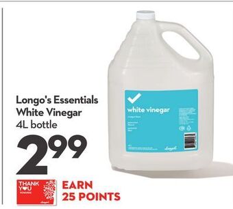 Longo's Longo's essentials white vinegar offer