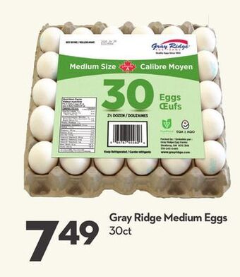 Longo's Gray ridge medium eggs offer